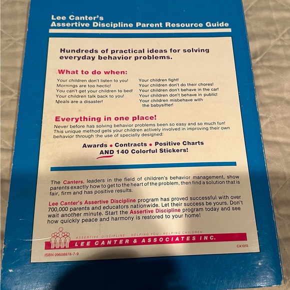 Parent resource guide- Lee Canter’s Assertive Discipline - Picture 10 of 10